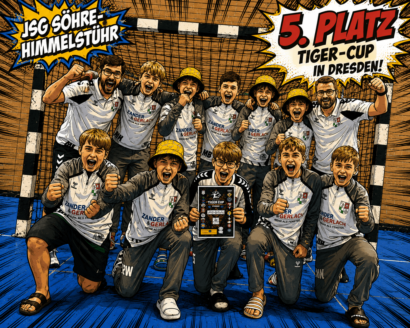 mD1 der JSG Söhre-Himmelsthür erreicht starken 5. Platz beim internationalen Tiger-Cup in Dresden